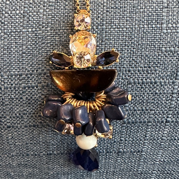 Blue J Crew necklace. Long chain in great condition. - Picture 2 of 4